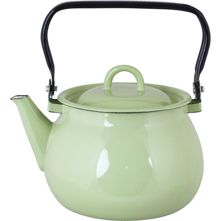 Smaltovaný čajník Enamel Vintage Green