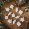Set sklenených vianočných ozdôbok White Christmas