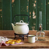 Smaltovaný čajník Enamel Vintage White