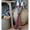 Dekoračné drevené lyže Red Christmas 74 cm