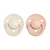 BIBS De Lux cumlíky z prírodného kaučuku 2 ks - veľkosť 1 Ivory/Blush