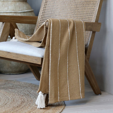 Bavlnený prehoz Light Brown