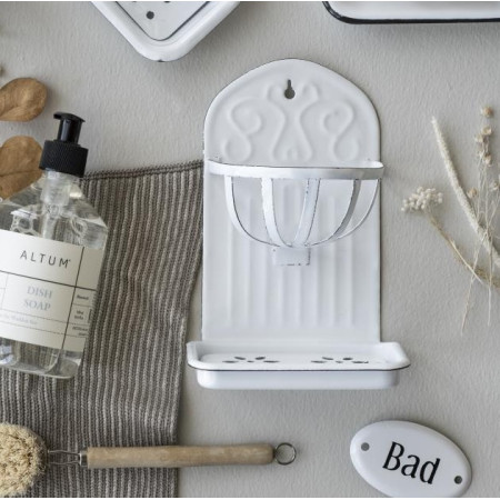 Smaltovaný stojan na mydlo Vintage Living