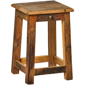 Drevený stolček so šuflíkom Unique