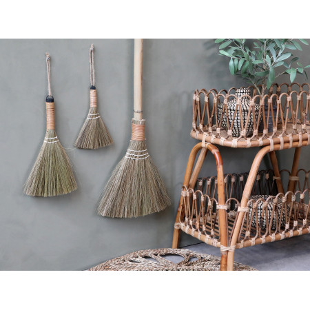 Metlička z prírodných materiálov Chic - 30 cm
