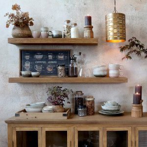 Drevená nástenná polica Nature