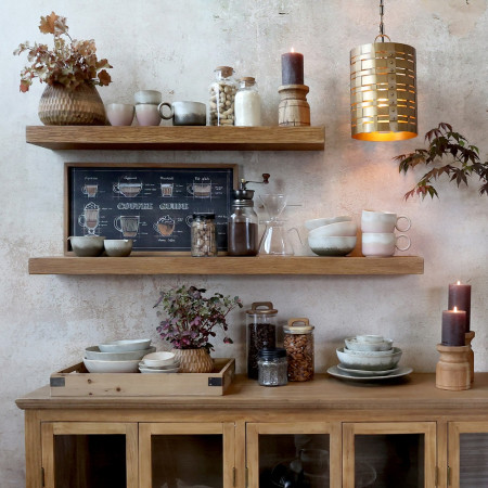 Drevená nástenná polica Nature