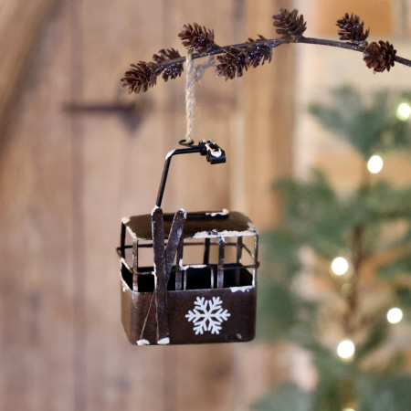 Dekoračná lanovková kabínka Snowflake