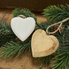 Drevené srdiečko 4,5 x 4,5 cm - prírodné