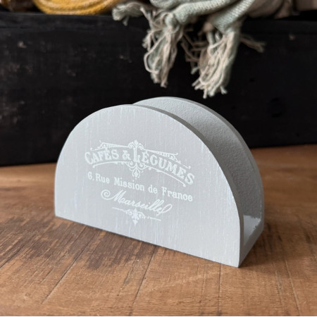 Drevený stojan na servítky Grey Kitchen