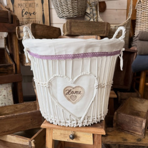 Prútený kôš White Home