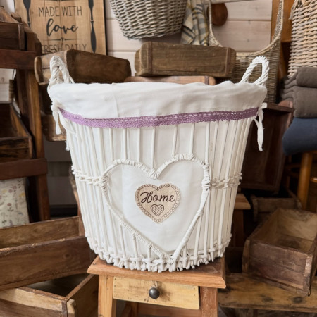 Prútený kôš White Home