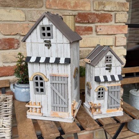 Drevený lampáš Beach House 30 cm
