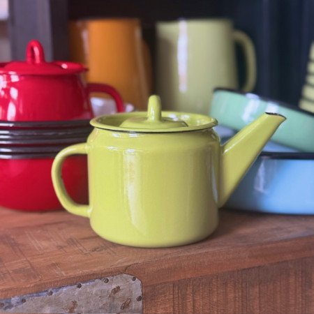 Smaltovaný čajník 1000 ml - zelený