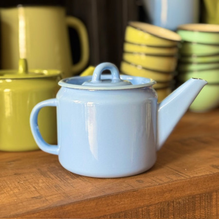 Smaltovaný čajník 1000 ml - modrý
