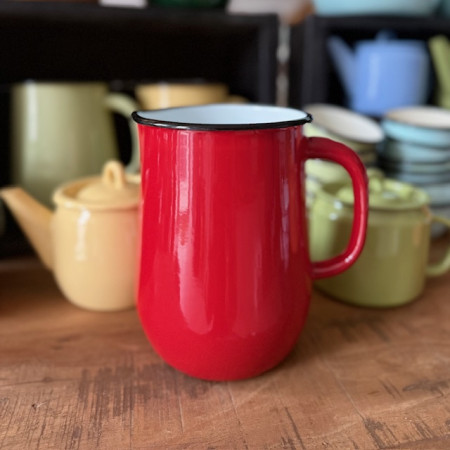 Smaltovaný džbán 2500 ml - červený