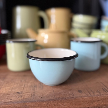 Smaltovaná miska 350 ml - svetlomodrá