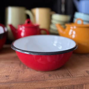 Smaltovaná miska 1500 ml - červená