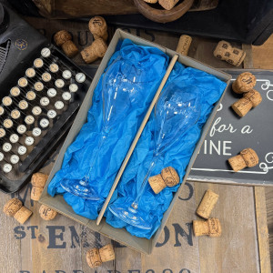 Darčekový set pohárov S tebou ma baví svet - modrý