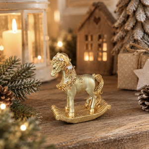 Dekoračný koník Golden Horse
