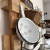 Smaltovaný cedník s rúčkou Vintage Enamel