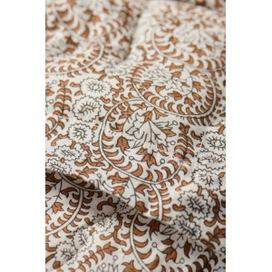 Bavlnený prehoz s hnedým vzorom