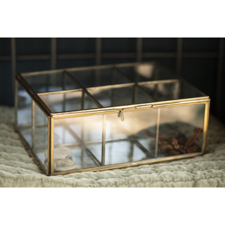 Sklenený box Golden Luxury