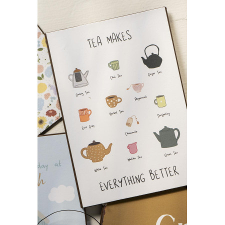 Tabuľka Tea makes everything better